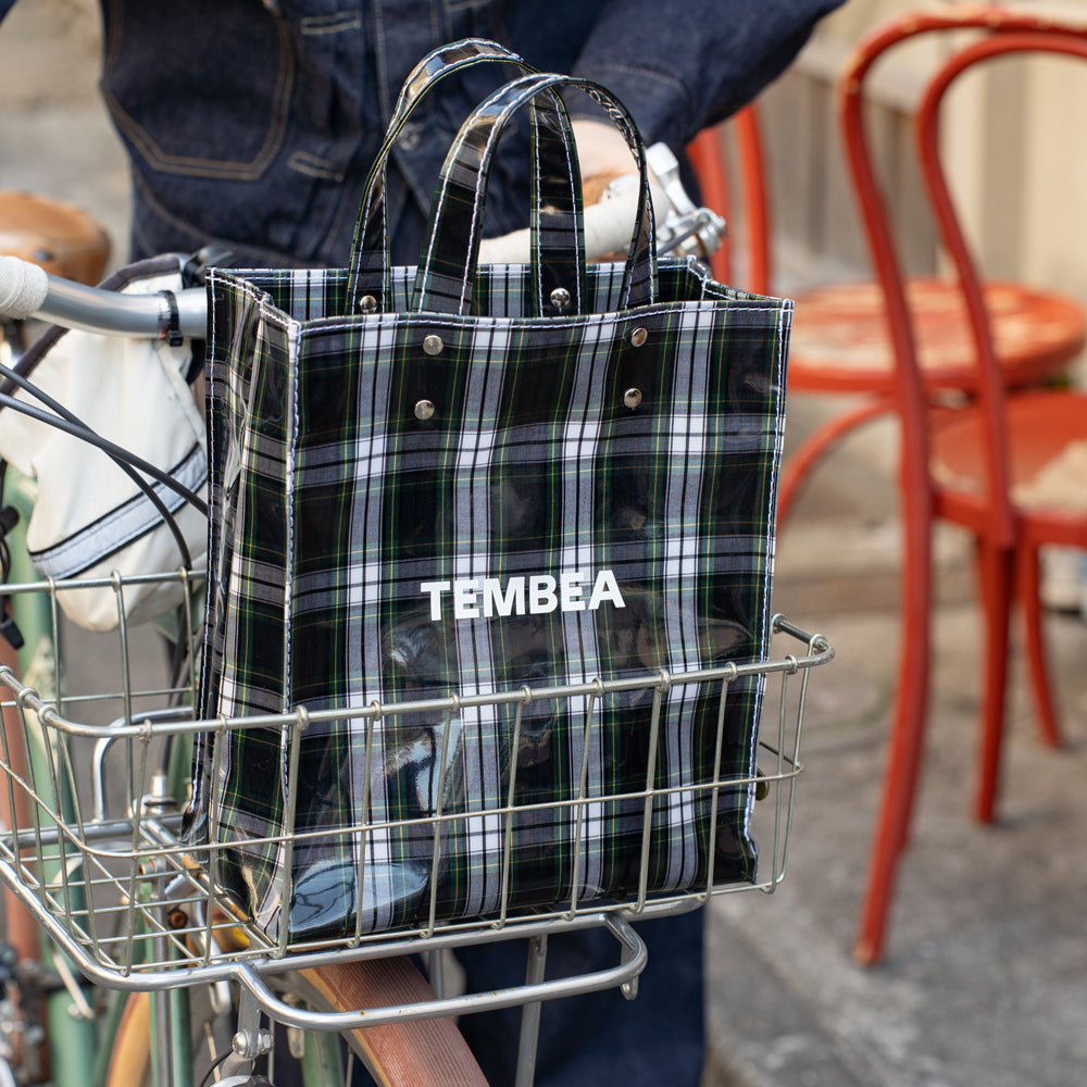TEMBEA　PAPER TOTE SMALL -NEW CHECK