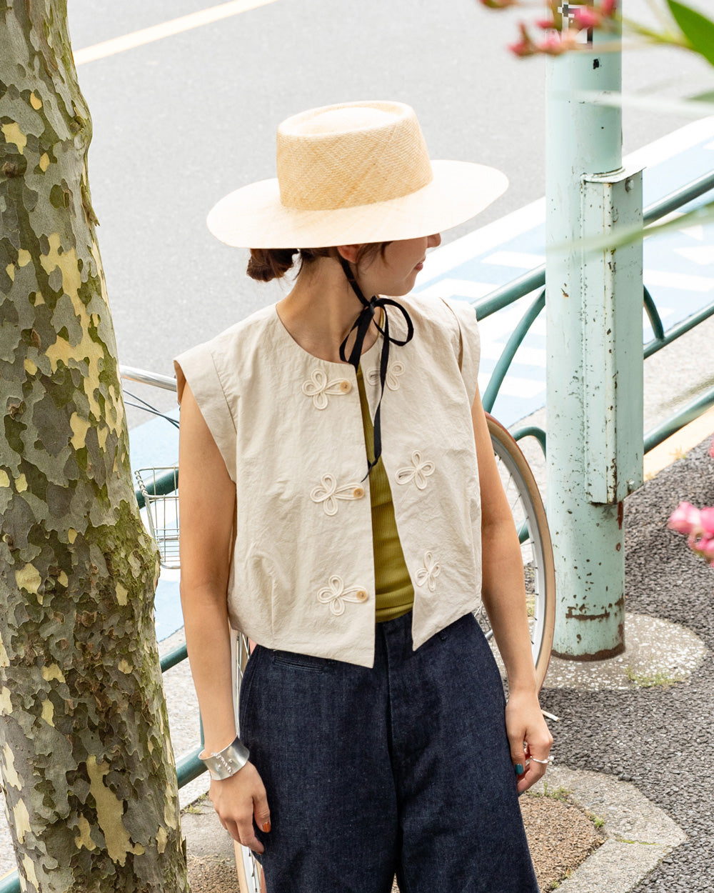 HAVERSACK × Friday  Compact gilet -Natural