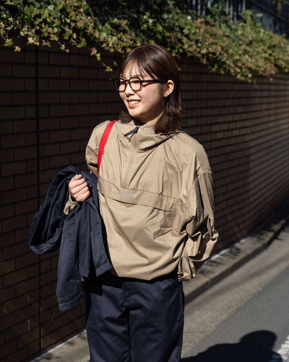 Americana Stretch Taffeta Anorak Hoodie