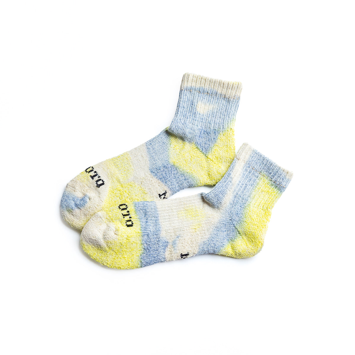 ROTOTO HEMP/ORGANIC COTTON PILE ANKLE SOCKS”TIE DYE”