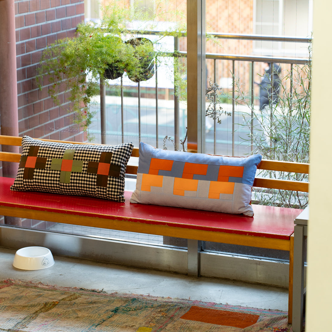 F F F   Cushion 30×60 "GINGHAM"