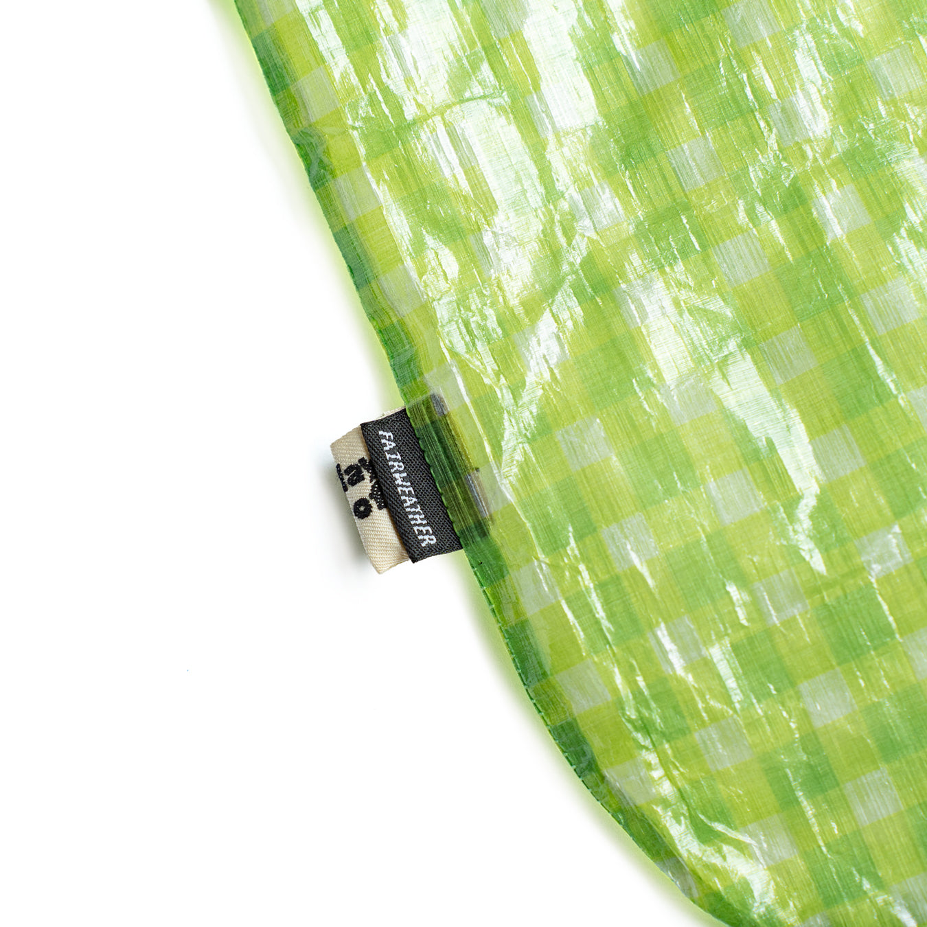 FAIRWEATHER × Friday  Packable sacoche -Dyneema  "Lime gingham"