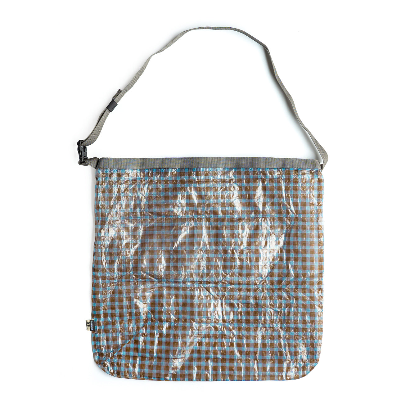 FAIRWEATHER × Friday  Packable sacoche -Dyneema  "Brown×Blue gingham"