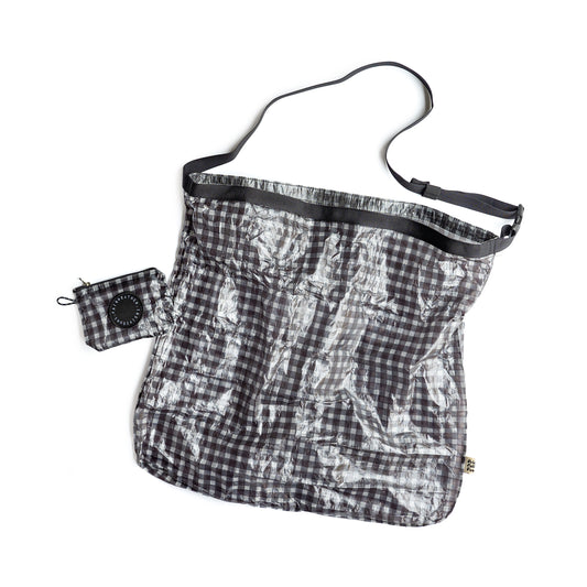 FAIRWEATHER × Friday  Packable sacoche -Dyneema  "Black gingham"