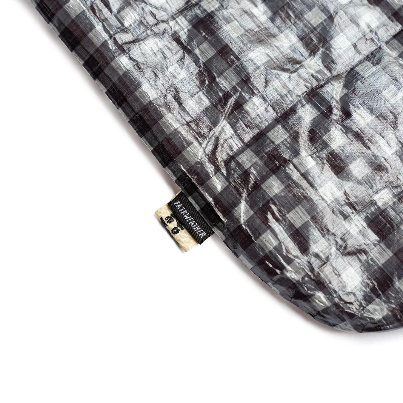 FAIRWEATHER × Friday  Packable sacoche -Dyneema  "Black gingham"