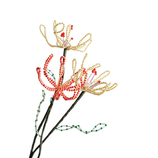 SAI botanical works   Beads flower