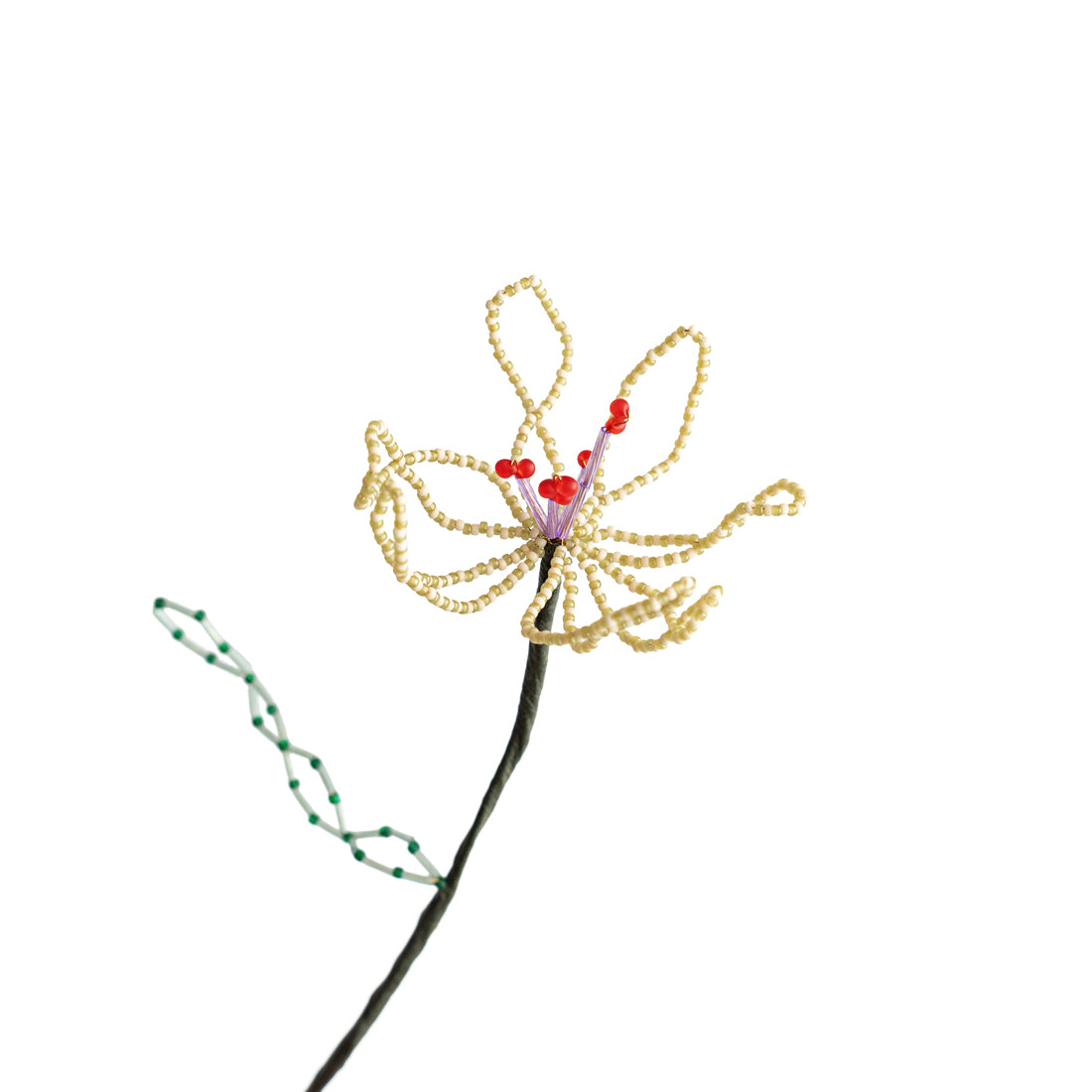 SAI botanical works   Beads flower