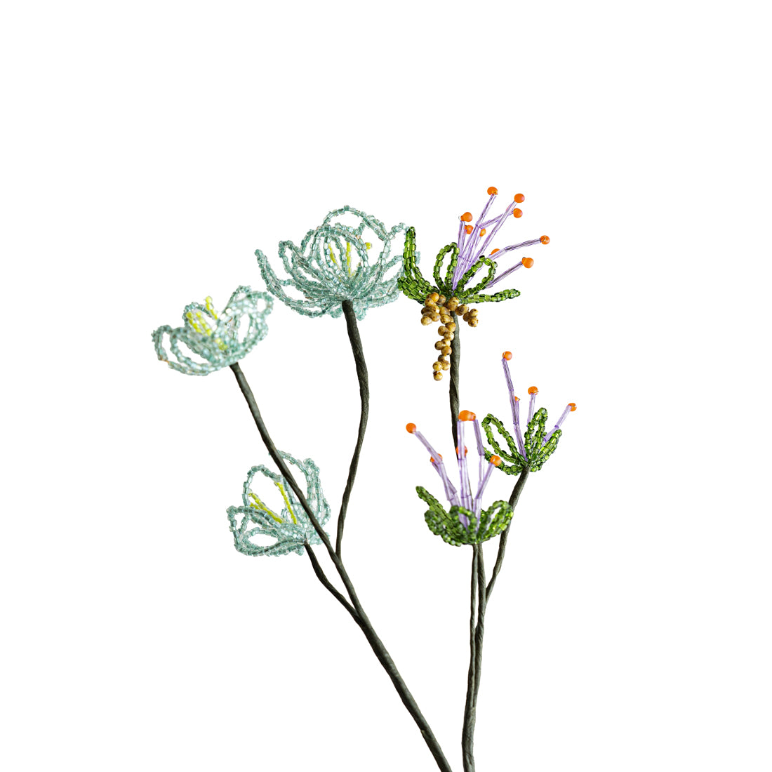 SAI botanical works   Beads flower