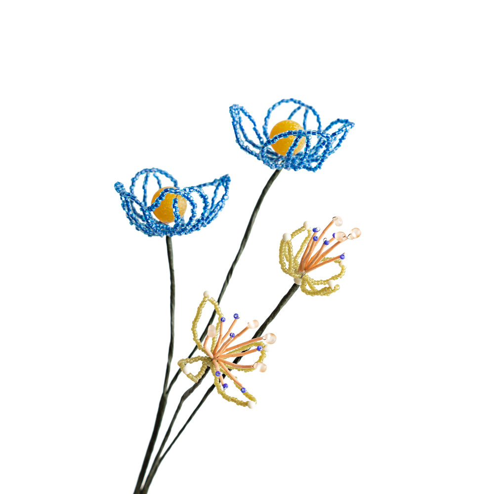 SAI botanical works   Beads flower