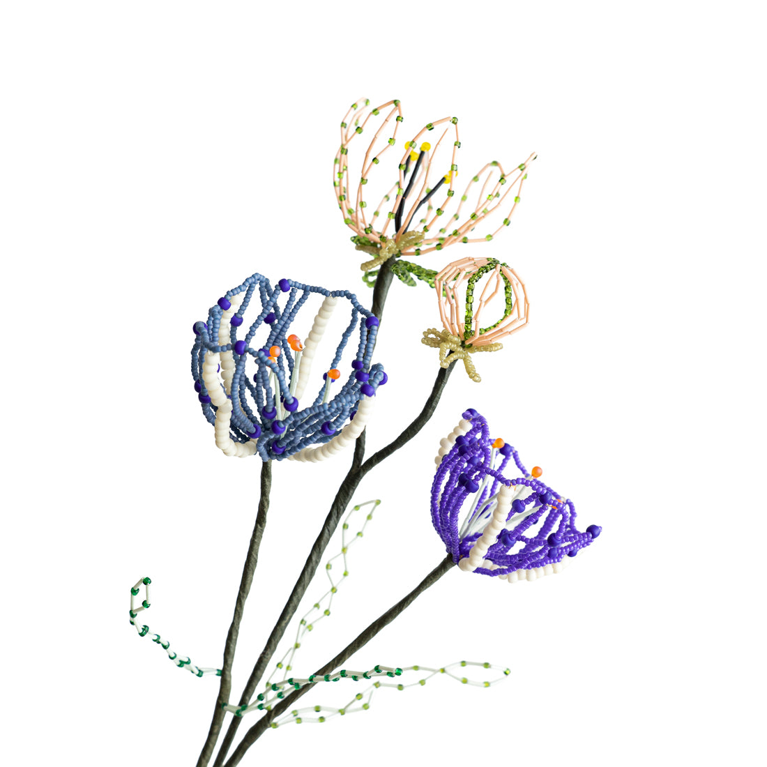 SAI botanical works   Beads flower