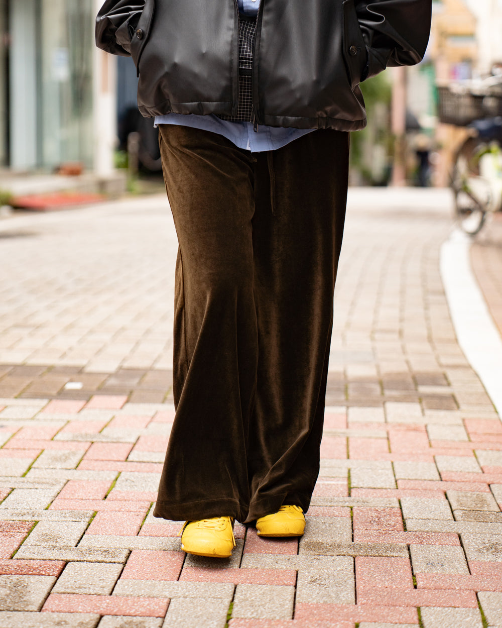 F F F   Easy pants  -Velour "Khaki"