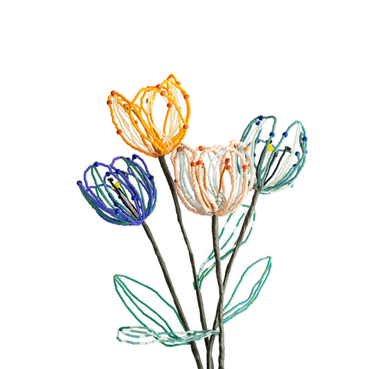 SAI botanical works   Beads flower -Tulip