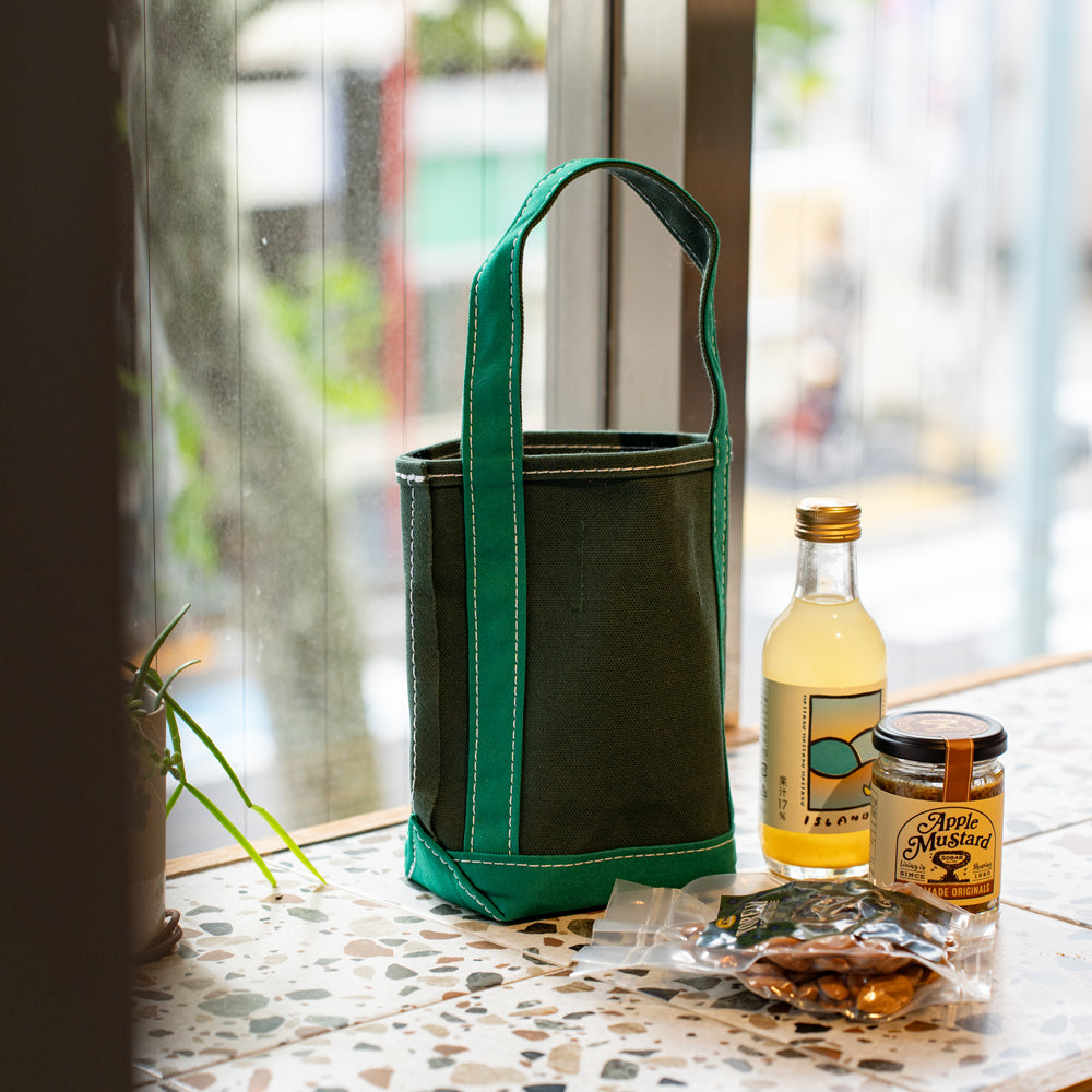 TEMBEA × Friday BAGUETTE TOTE MINI MINI "FORESTGREEN×GREEN"