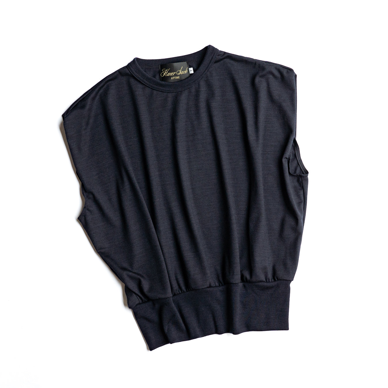 HAVERSACK × Friday  Tech wool tee -Navy