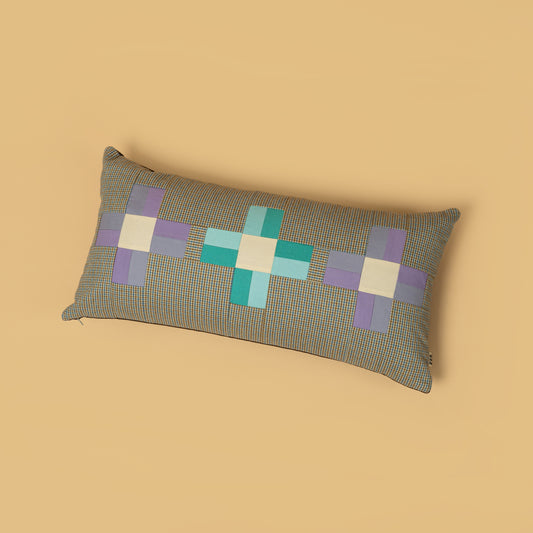 F F F   Cushion 30×60 "BEIGE CHECK"