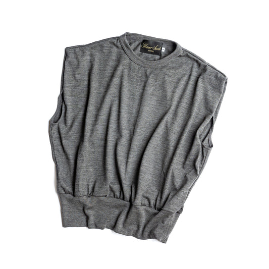 HAVERSACK × Friday  Tech wool tee -Charcoal