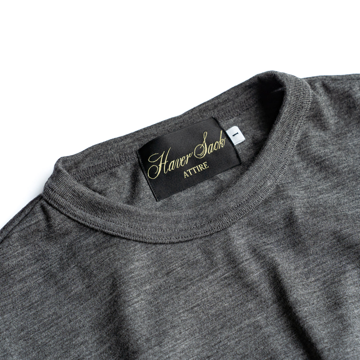HAVERSACK × Friday  Tech wool tee -Charcoal