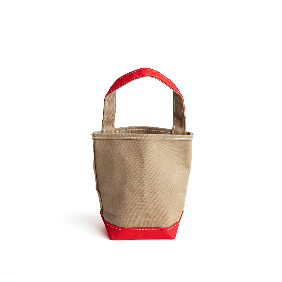 TEMBEA × Friday BAGUETTE TOTE MINI MINI "BEIGE×RED"