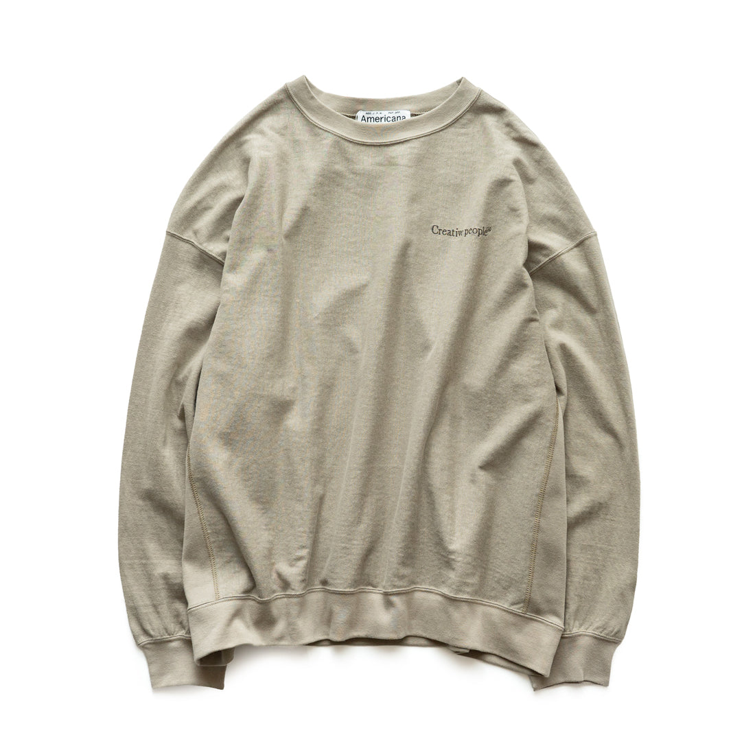 Americana  REVERSE WEAVE L/S Tee "Creative peaple"