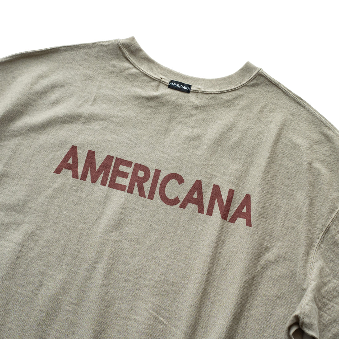 Americana  REVERSE WEAVE L/S Tee "Creative peaple"