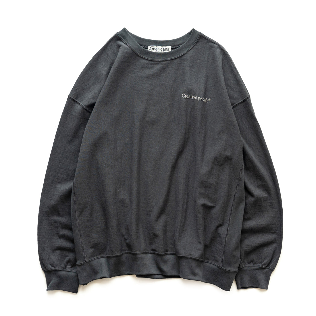 Americana  REVERSE WEAVE L/S Tee "Creative peaple"