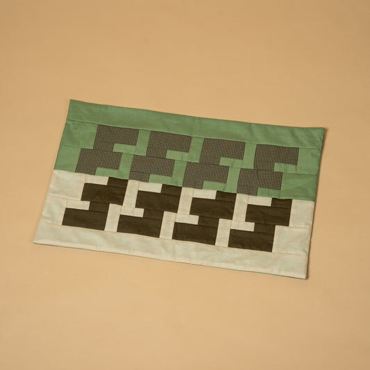 F F F   Mat 31×50 "GREEN × IVORY"