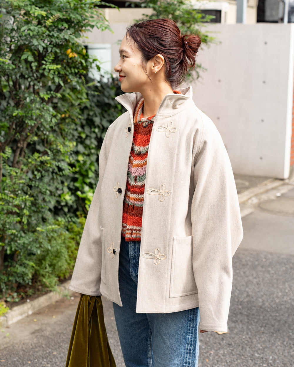 HAVERSACK  Vintage melton stand collor jacket -Men's size