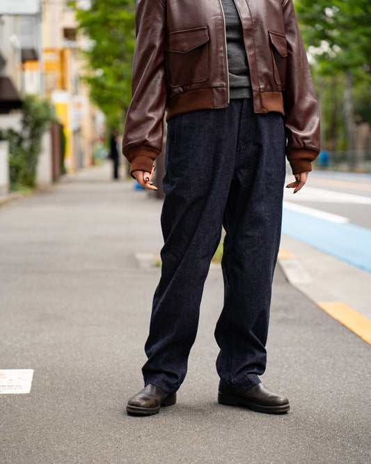 nanamica Wide Denim Pants -Indigo