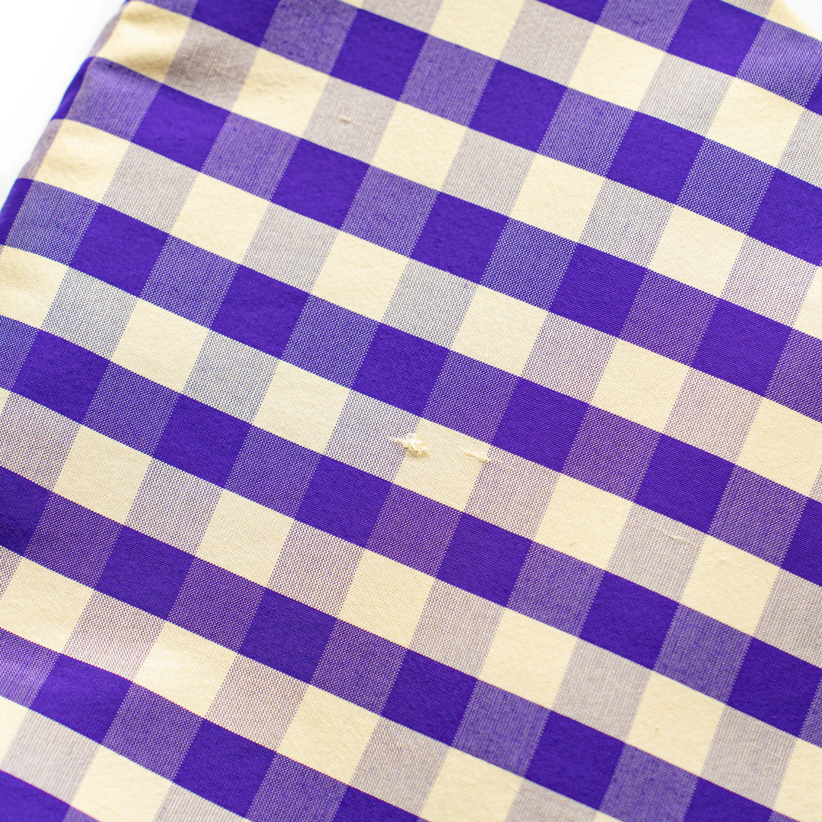 COA NYC  HOBO MINI BAG IN GINGHAM PURPLE IVORY