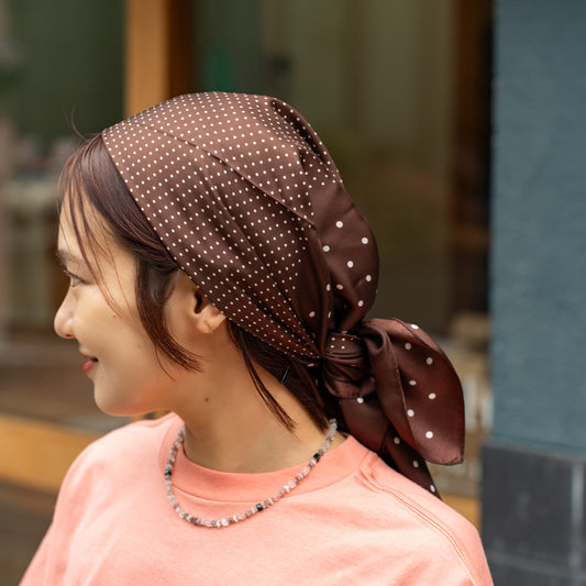 Oblada  MIX DOT SILK SCARF