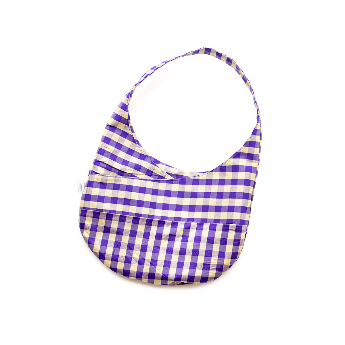 COA NYC  HOBO MINI BAG IN GINGHAM PURPLE IVORY