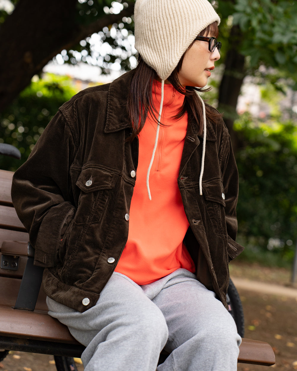 F F F   Fleece Pullover -Orange