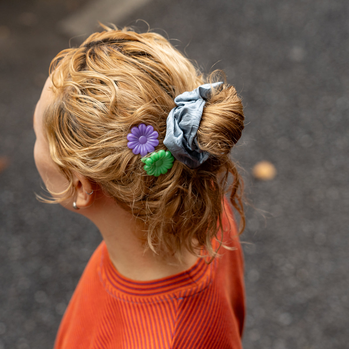 Plastic Flower Hair Pin