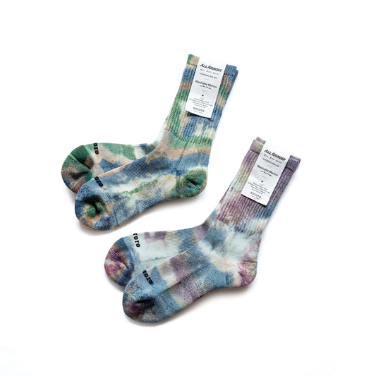 ROTOTO ALLROUNDER ”MERINO CREW TIE DYE”
