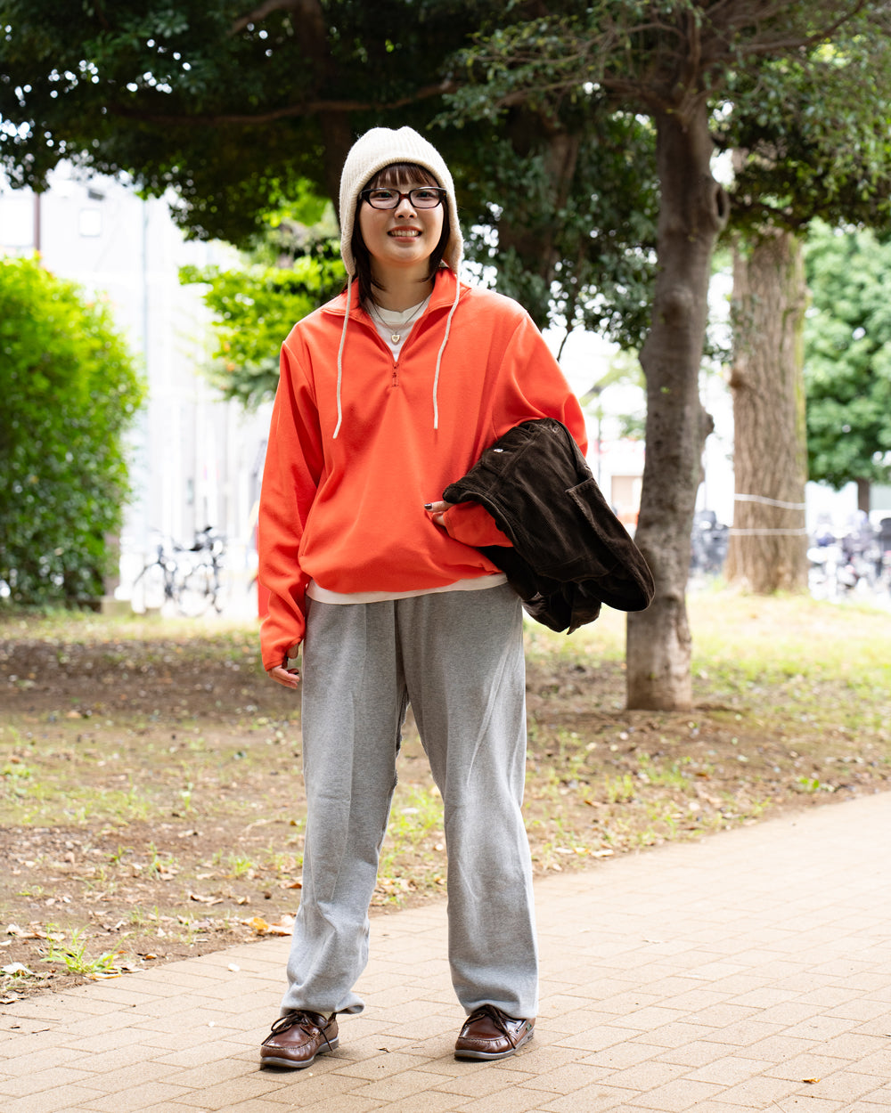 F F F   Fleece Pullover -Orange
