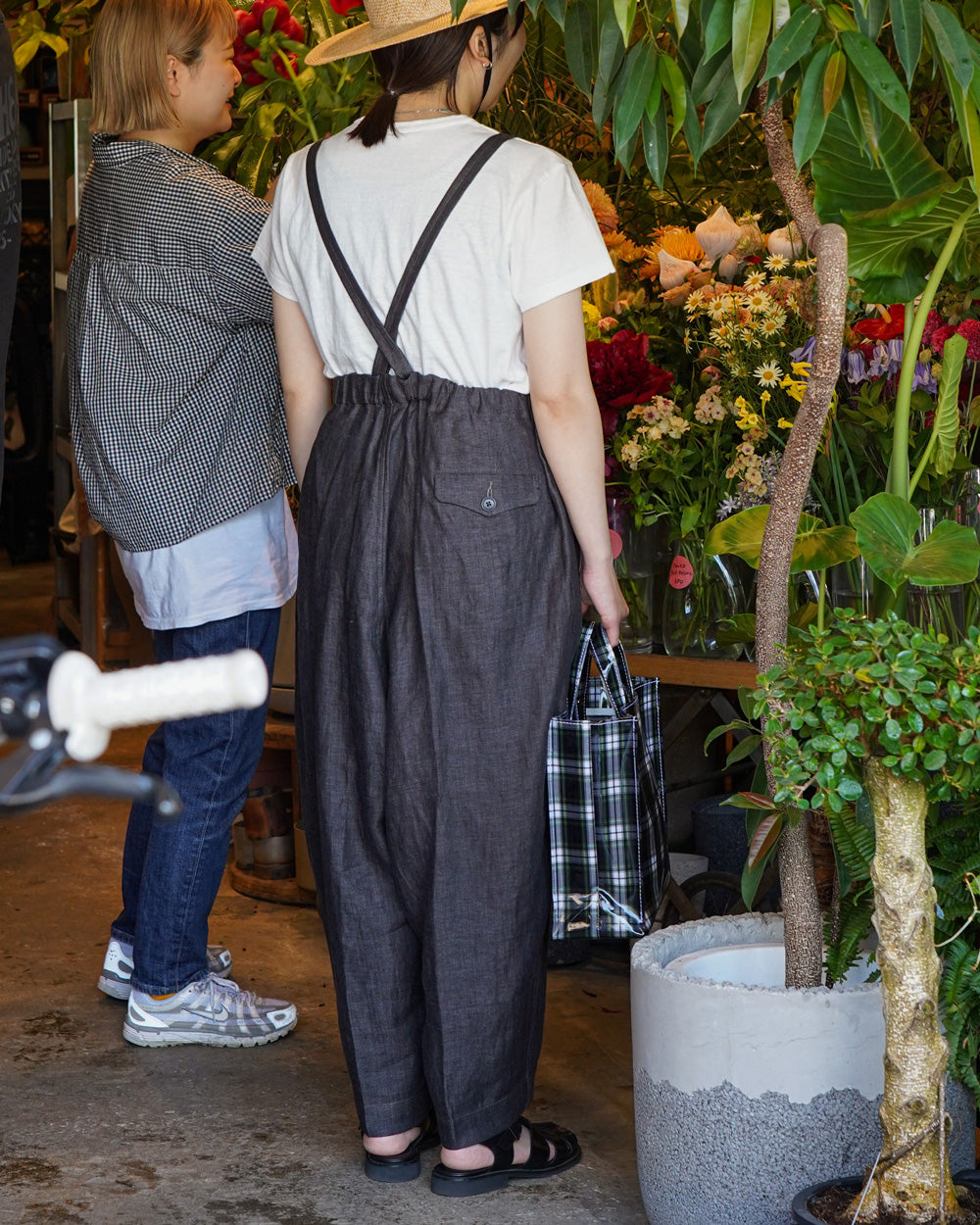 HAVERSACK LINEN HERRINGBONE SAROPETTE