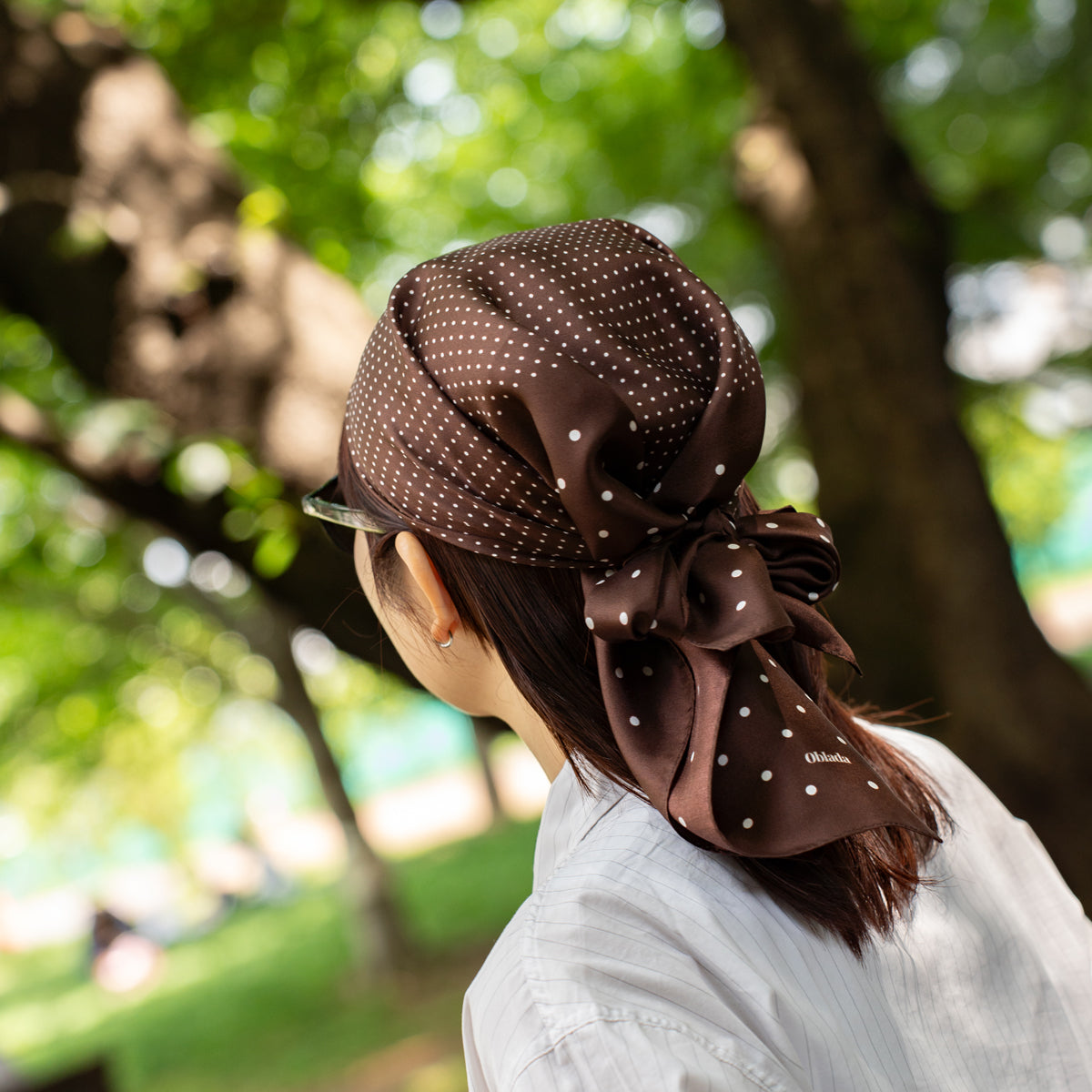Oblada  MIX DOT SILK SCARF