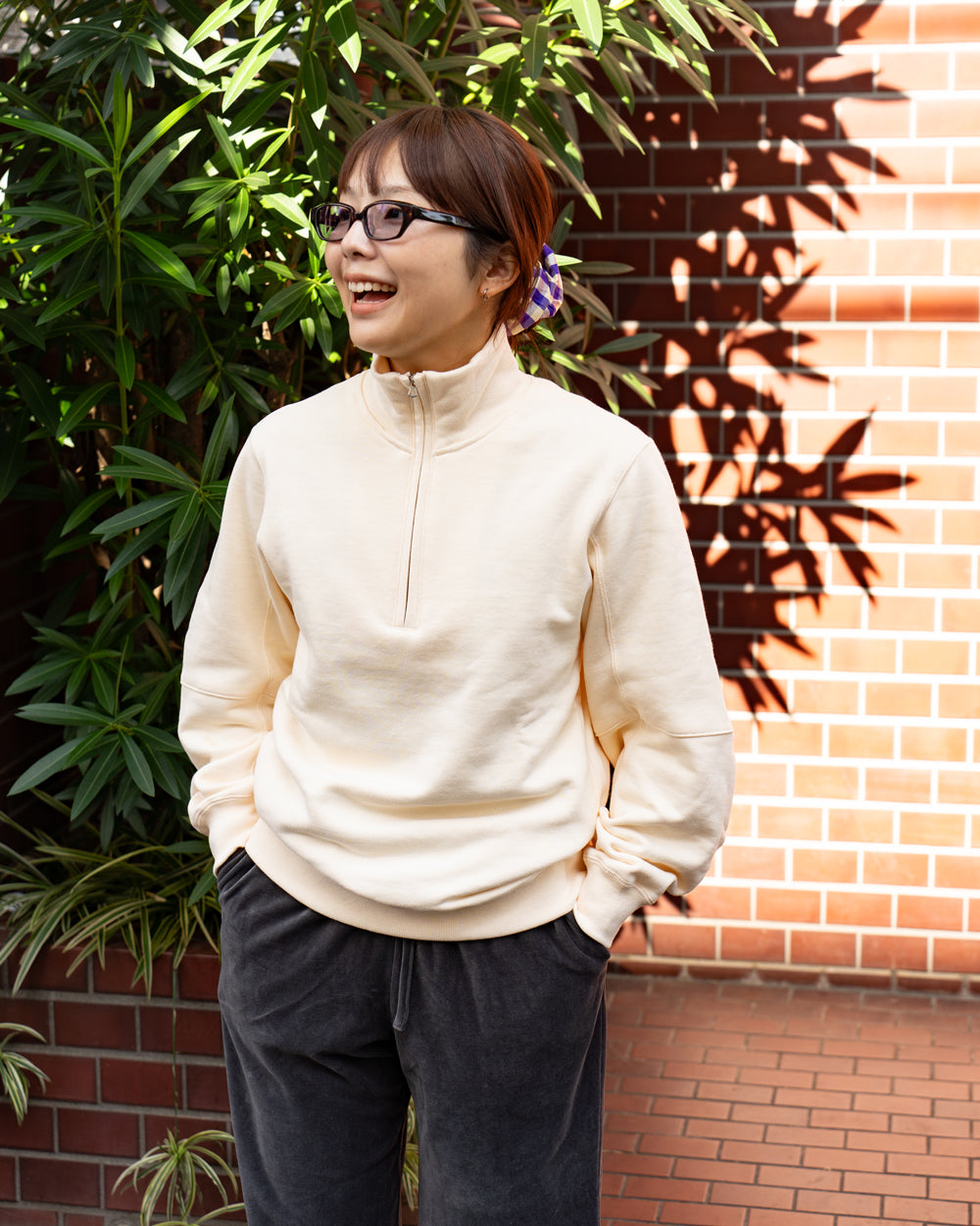 HAVERSACK  Half zip sweat