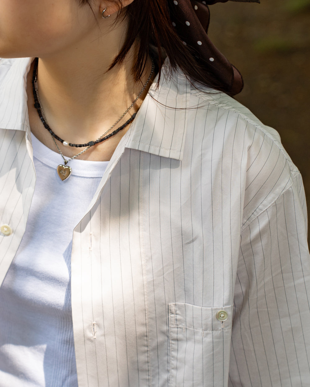 nanamica Cotton Polyester Poplin S/S Shirt