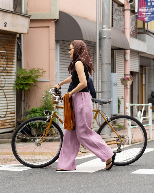 F F F   Easy pants  -Linen  "Lavender"