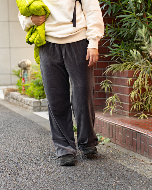 F F F   Easy pants  -Velour "Charcoal"