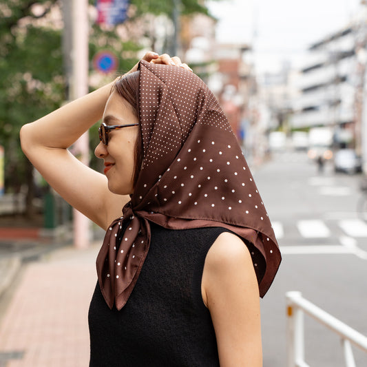 Oblada  MIX DOT SILK SCARF