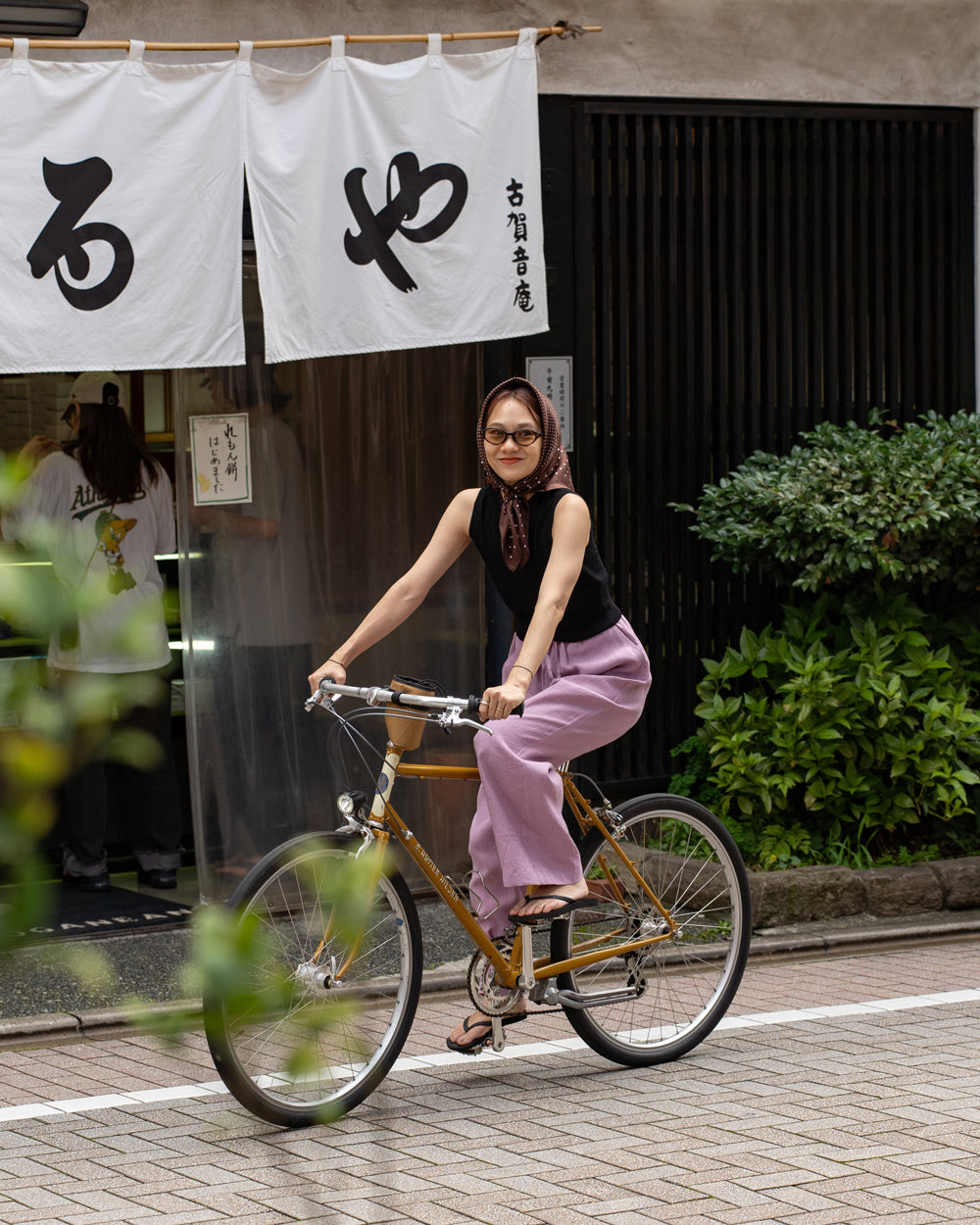 F F F   Easy pants  -Linen  "Lavender"