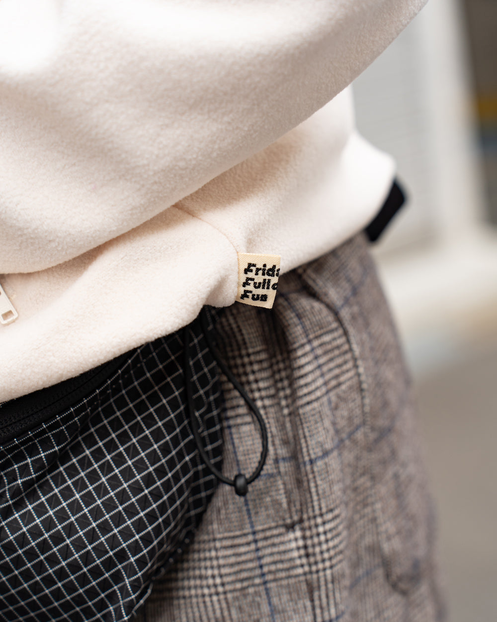 F F F   Fleece Pullover -Ivory