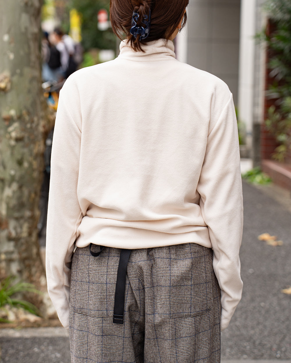 F F F   Fleece Pullover -Ivory