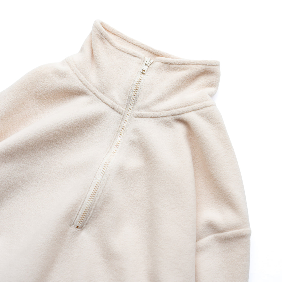 F F F   Fleece Pullover -Ivory