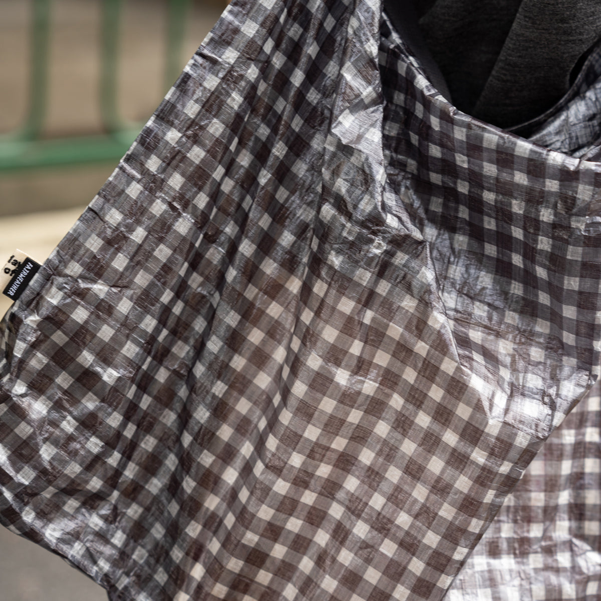FAIRWEATHER × Friday  Packable sacoche -Dyneema  "Black gingham"