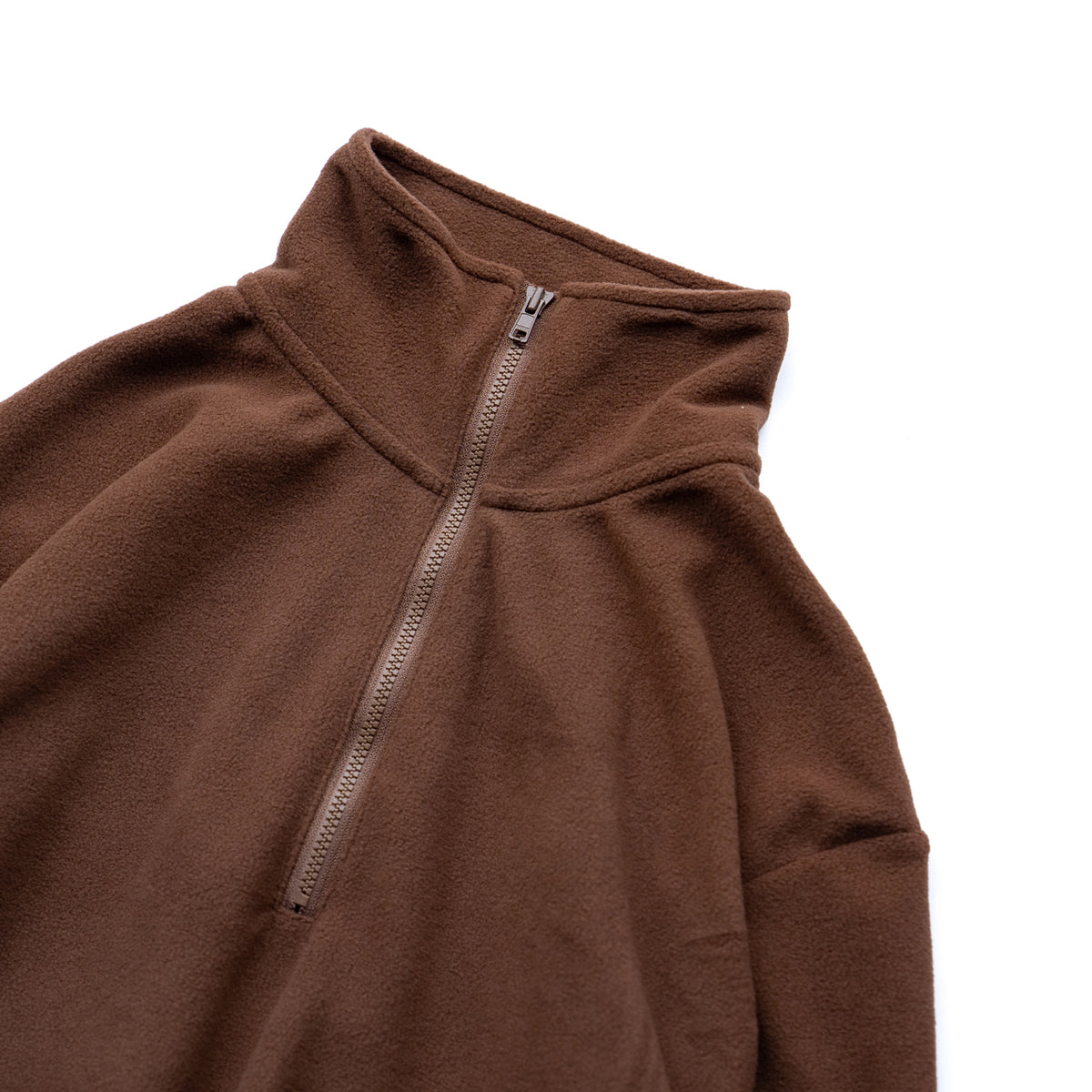 F F F   Fleece Pullover -Brown