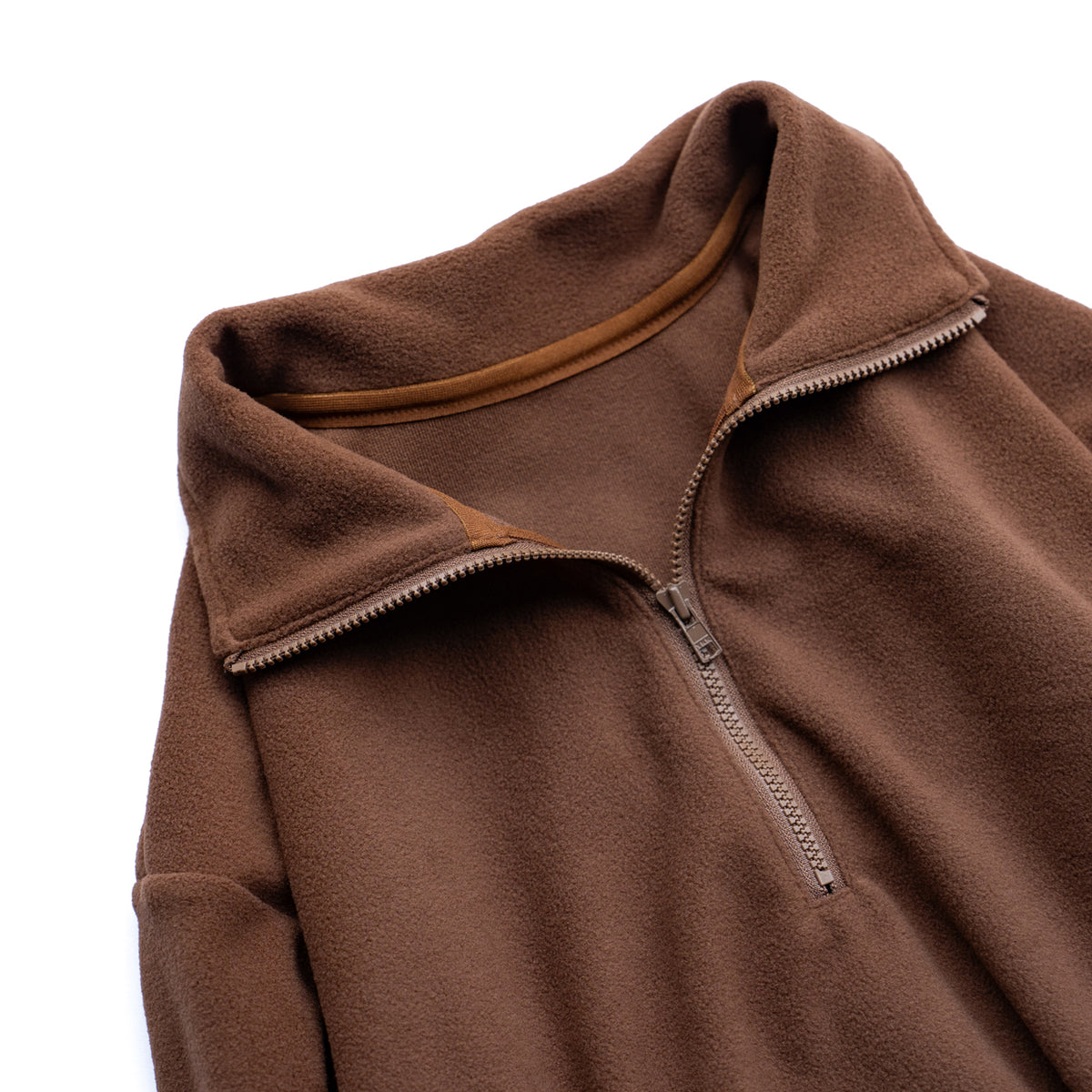 F F F   Fleece Pullover -Brown