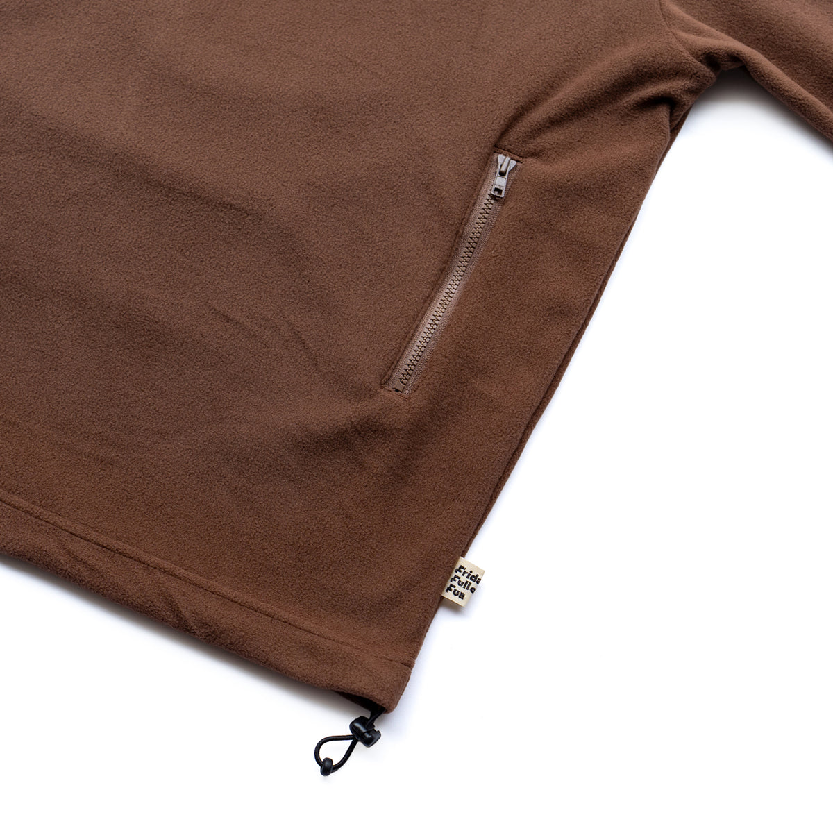 F F F   Fleece Pullover -Brown